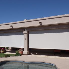 tempe patio roll shade