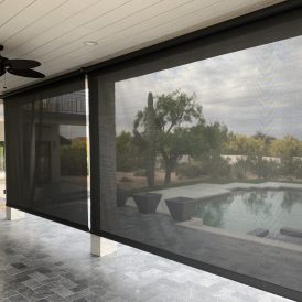 Arizona patio roll shades