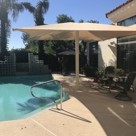 Single Post Shade Canopies for residential
